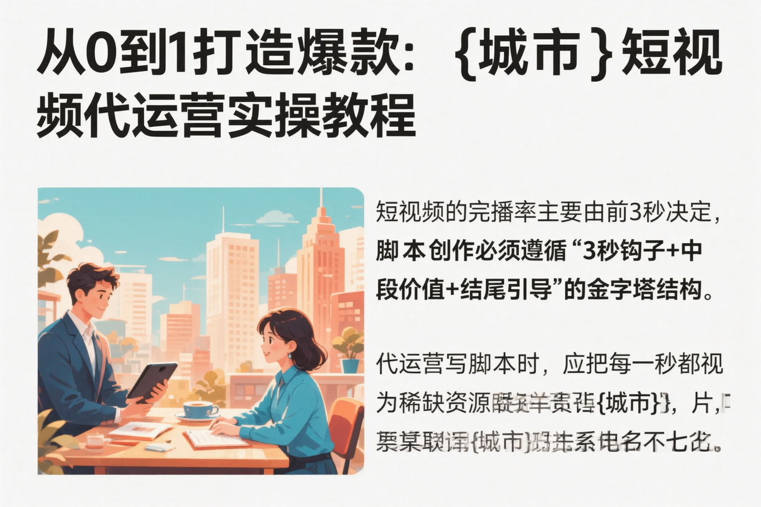 从0到1打造爆款：漯河短视频代运营实操教程