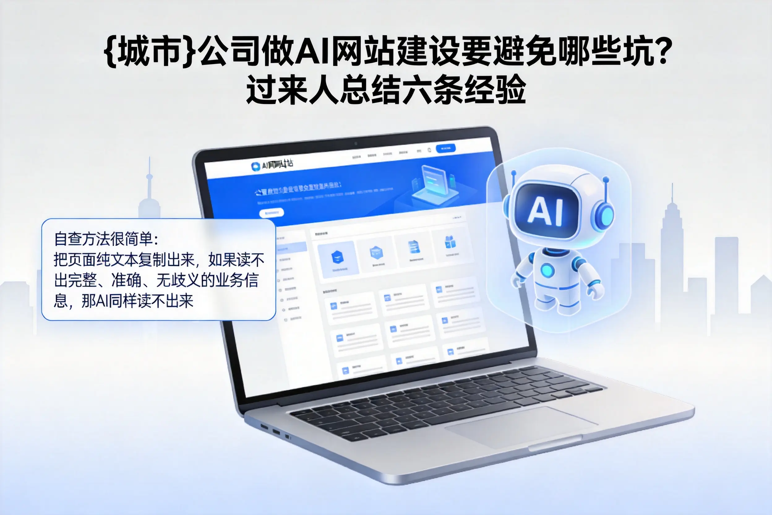 漯河公司做AI网站建设要避免哪些坑？过来人总结六条经验