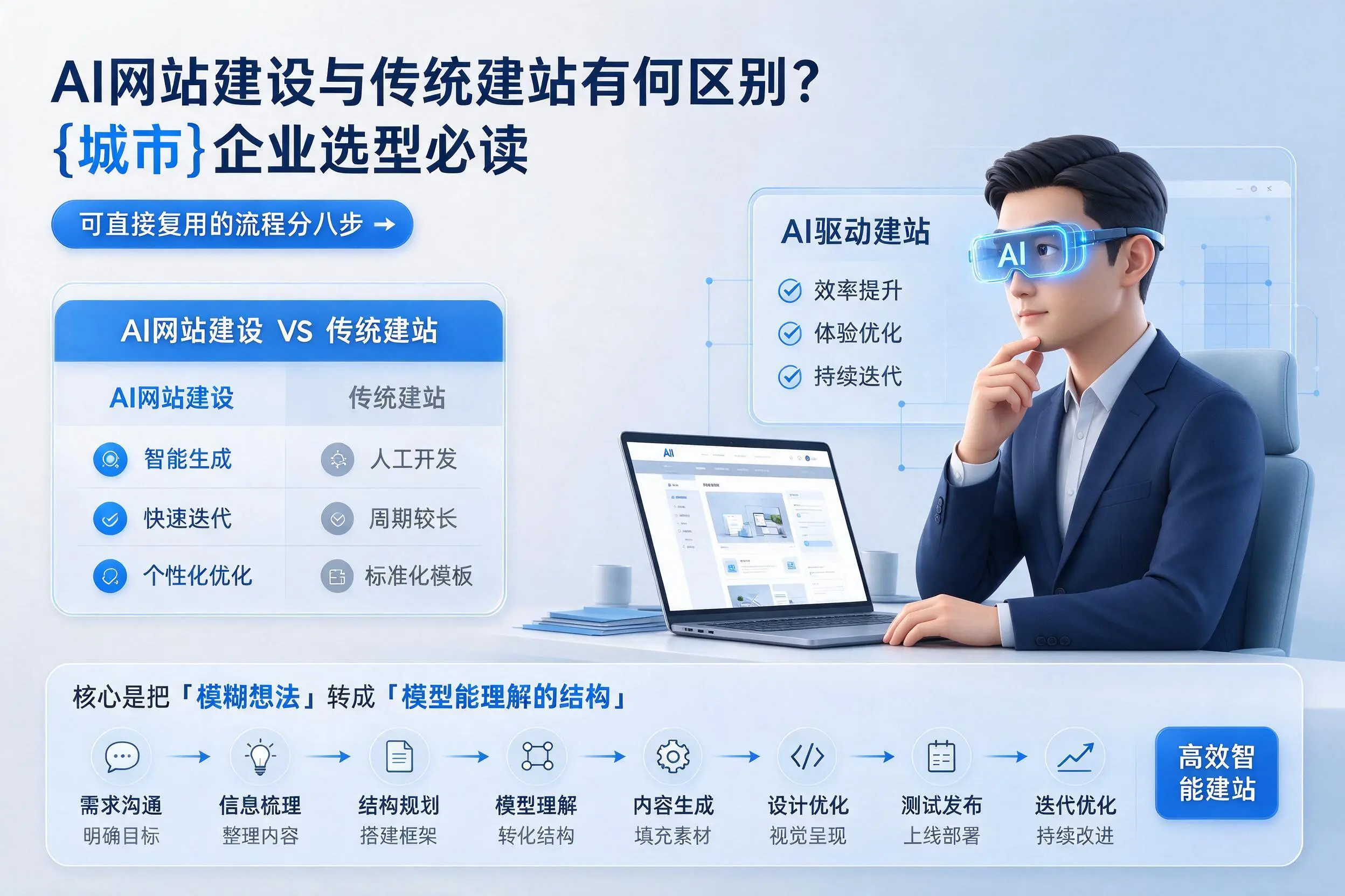 AI网站建设与传统建站有何区别？漯河企业选型必读