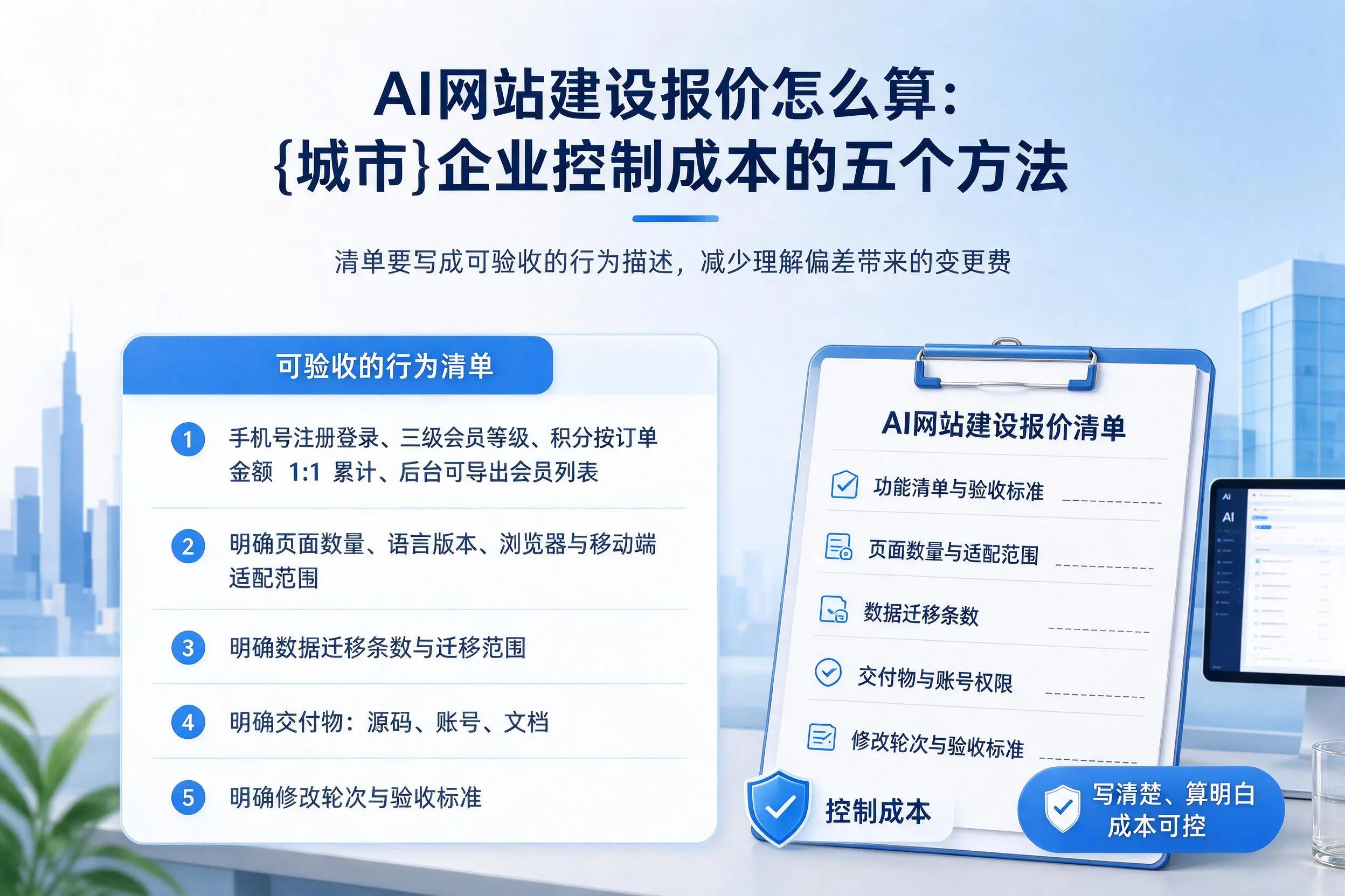 AI网站建设报价怎么算:漯河企业控制成本的五个方法